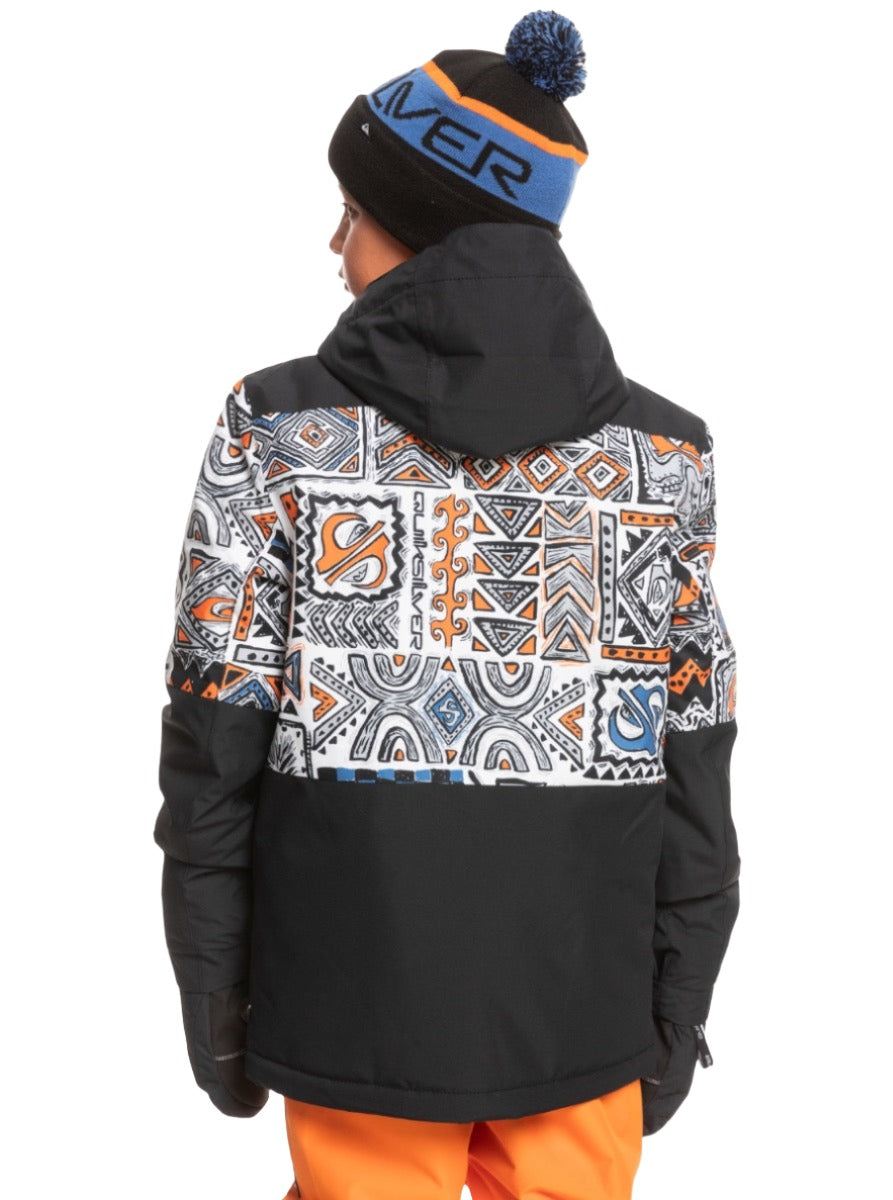 Quiksilver Mission Printed Block Youth Jacket - Larry Adler Ski 