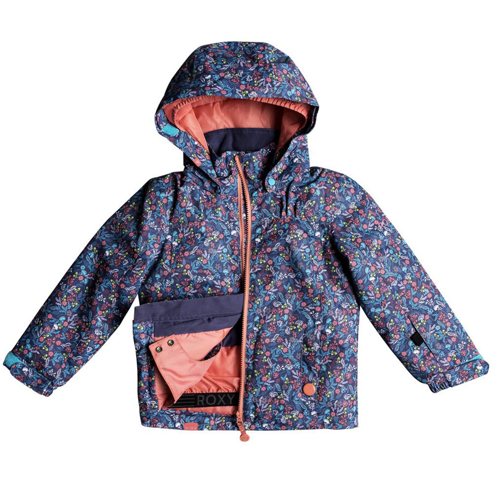 Roxy Mini Jetty Girl Jacket Larry Adler Ski Outdoor